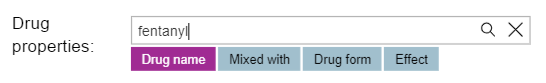 drug properties filter