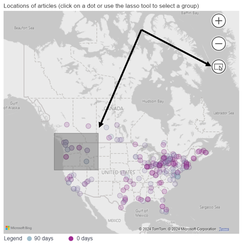 geography map filter